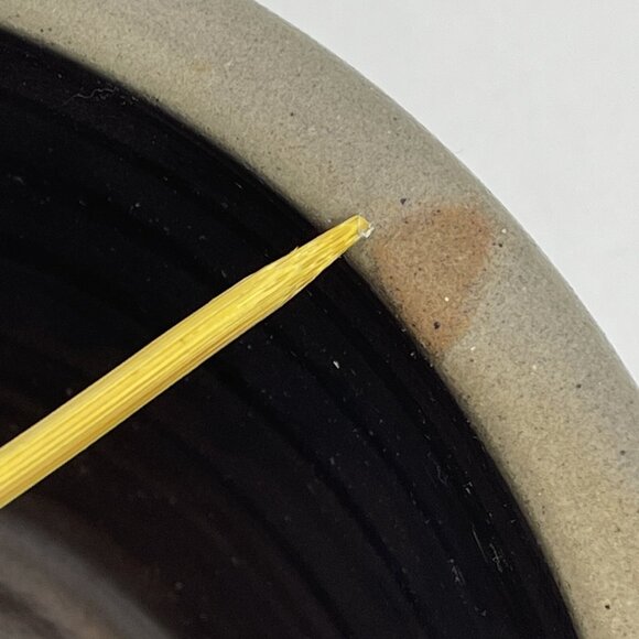 VTG Rowe Pottery Work Heart Gray Blue Mixing Bowl ‘92 Stoneware Cambridge Rustic - Picture 8 of 12